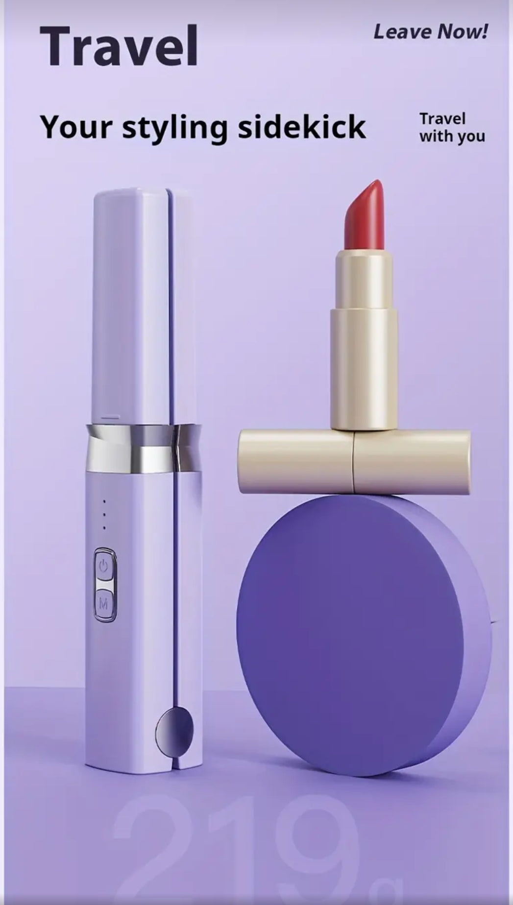 Lisseur de Voyage Sans Fil – Mini Styler Rechargeable USB-C